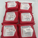 (6) Bioderma Sensibio H2O Micelle Solution 25 Make-Up Removing Wipes 150ttl