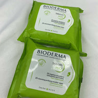 (2) BIODERMA Sebium H2O Cleansing Purifying Micellar Wipes - 25 WIPES