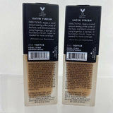 (2) elf Flawless Satin Oil-Free Foundation #81379 TOFFEE cool pink Medium Cover