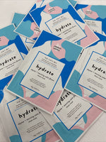 (10) Peach Slices Hydrate Thyme + Morning Calm Flower Sheet Mask Aqua Glow