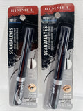 (3) Rimmel  #001 Black Scandaleyes Bold Liquid Eyeliner Waterproof