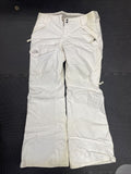 North Face Medium Women’s White Ski Pants Pockets Waterproof Snowboard Hyvent￼