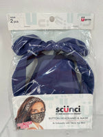 Scunci Button HeadBand Wrap Mask Active YOU CHOOSE save your ears + Combine Ship