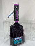 Conair Salon Results Paddle Hair Brush, Black & Pink Square Cushion DeTangle￼ ￼