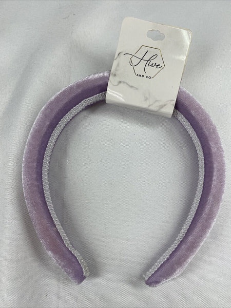 Hive & Co. LAVENDER Velvet Hair Headband Cushion Buy More Save& Combine Shipping