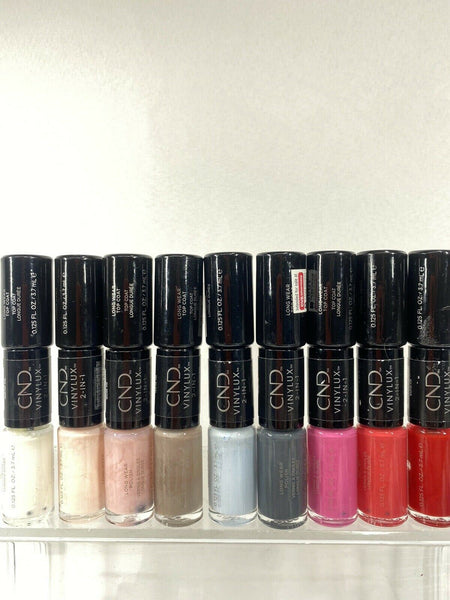 (9) CND VINYLUX 2in1 Longwear￼ Nail Polish & Top Coat No Repeats Bulk Lot