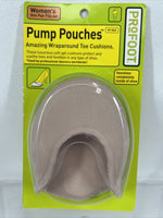 PROFOOT Toe Pouch Cushions Women's 6-10 (1 Pair) Protects Toes Invisible ￼Sock