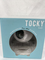 Tocky Touch Alarm Clock WHITE  MP3 Rolls Away  Battery You Snooze You Loose Gag