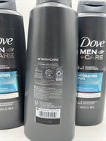 (3) Dove Men + Care 2-in-1 Hydration Fuel Shampoo and Conditioner - 20.4 fl oz