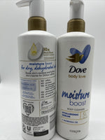 (2) Dove Body Love Body Cleanser Moisture Boost Hyaluronic Serum   17.5 fl oz