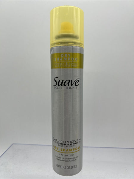Suave Professionals Refresh & Revive Dry Shampoo Waterless Absorb Oil 4.3oz