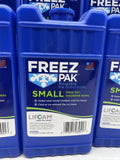 (6) Freez Pak Reusable Ice Substitute Lifoam Refreezeble Cooler Packs Small 6”