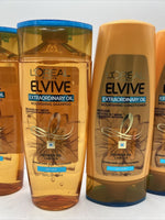 (4) L'oreal Paris Elvive Extraordinary Oil Shampoo & Conditioner 12.6 oz