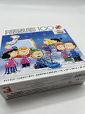 Peanuts 15x11” Festive Fun Charlie Brown Snoopy WoodstocK Puzzle 100 pc