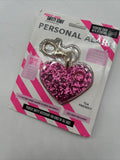 Blingsting Super-Cute Safety Personal Alarm Pink Heart Keychain Clip 1st TSA