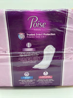 Poise Incontinence Pads Maximum Absorbency Regular Length Contour Fit 48 Count