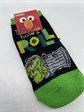 New 7" Long Sesame Street Kids No Show Socks Oscar The Grouch￼ Green