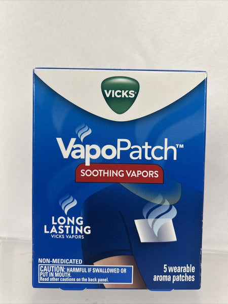 Vicks Vapopatch Long Lasting Soothing Menyhol Vapors Adult 5 Patches COMBINESHIP