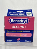 Benadryl Ultra Tabs Size 24 Each Benadryl Allergy Relief Tablets 1/23