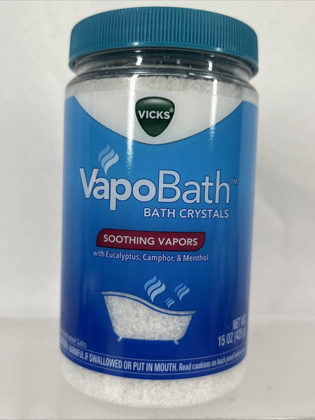 Vicks VapoBath Soothing Vapors Bath Crystals 15 Oz. Dissolve Shower
