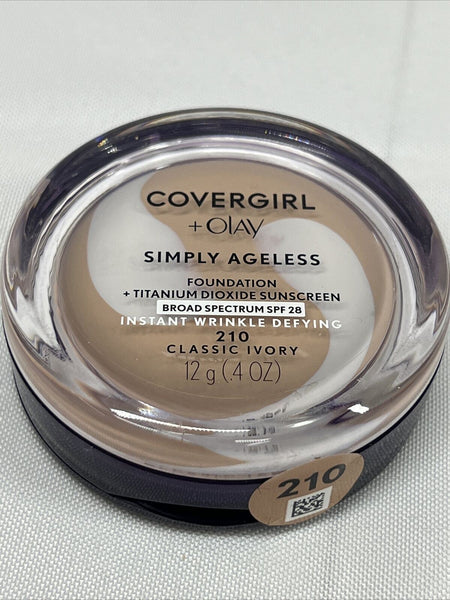 Covergirl Olay 210 Classic Ivory Simply Ageless Foundation COMBINE SHIPPING Save