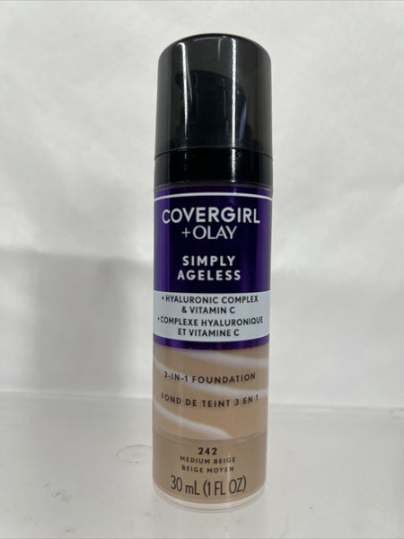 Medium  Beige 242 CoverGirl + Olay Simply Ageless 3-in-1 Foundation