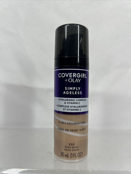 Nude  Beige 232 CoverGirl + Olay Simply Ageless 3-in-1 Foundation