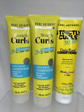 (3) Marc Anthony Strictly Curls Triple Blend Conditioner Remove Frizz  8.4oz