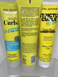 (3) Marc Anthony Strictly Curls Triple Blend Conditioner Remove Frizz  8.4oz