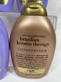 (4) OGX Color Reviving Lavender Platinum Conditioner & Brazilian Keratin Therapy