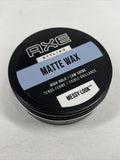 AXE MATTE STYLING WAX. HIGH HOLD/LOW SHINE. MESSY LOOK. 2.64 OZ. COMBINE SHIP