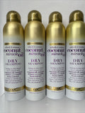 (4) Coconut Miracle Oil Dry Shampoo 5 Oz. Extra Strength Refresh & Restore +