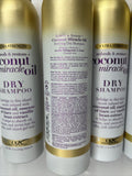 (4) Coconut Miracle Oil Dry Shampoo 5 Oz. Extra Strength Refresh & Restore +