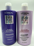 (2) L'Oreal EverPure Sulfate Free Purple Shampoo & Conditioner Set 23ozBIG Pump