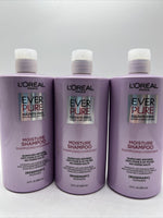 (3) L'Oreal EverPure Sulfate Free Moisture Shampoo Rosemary 23oz BIG