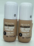 (3) Revlon 220 Natural Beige ColorStay Light Cover Liquid Foundation 1oz