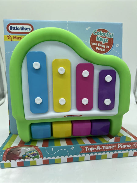 Little Tikes Tap-a-Tune Piano light green large keys 6 months infant toddler