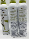 (3) DOVE Body Wash & Shave Mousse Coconut Oil Coconut 10.3 oz ea