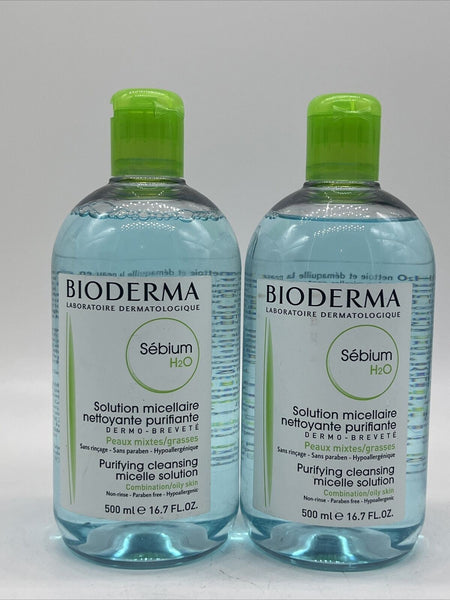 Bioderma Sebium H2O Purifying Cleansing Micelle Solution Combination Oily 16.7oz