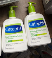 (2) Cetaphil Daily Advance Ultra Hydrating Lotion Dry Sensitive 16oz