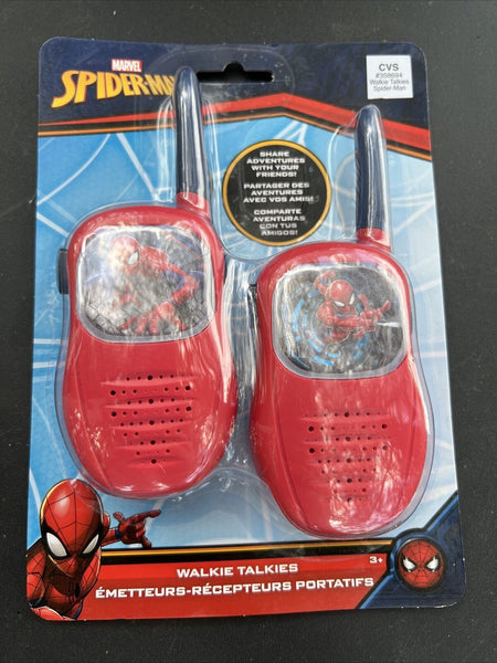 NEW! Marvel Spider-Man￼ Red Walkie Talkies Set  2 Way Radio