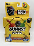 Hasbro Sorry! Diced Game Board Travel Game Night Family Ready Set Roll