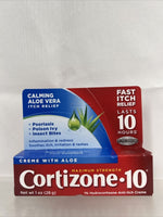 Cortizone 10 Maximum Strength Anti-Itch Creme with Aloe poison Ivy ￼1oz 1/25