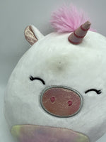 SquishMallow Sofia Plush Stuffed Animal￼ Pink White Unicorn Kellytoy