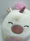 SquishMallow Sofia Plush Stuffed Animal￼ Pink White Unicorn Kellytoy