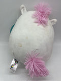SquishMallow Sofia Plush Stuffed Animal￼ Pink White Unicorn Kellytoy