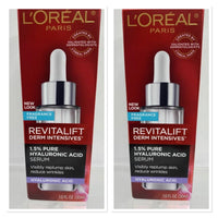 (2) LOreal Revitalift Derm Intensives Hyaluronic Acid Facial Serum FragFree 1.5%