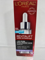 (12) LOreal Revitalift Derm Intensives Hyaluronic Acid Facial Serum FragFree 1.5