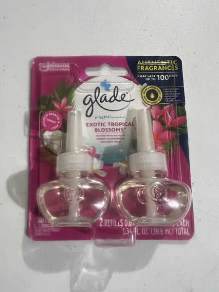Glade PlugIns Scented Oil Refill, Exotic Tropical Blossoms, 2 Count SC Johnson