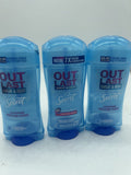 (3) Secret Outlast Sweat & Odor Deodorant Protecting Powder Clear Gel  2.6 oz